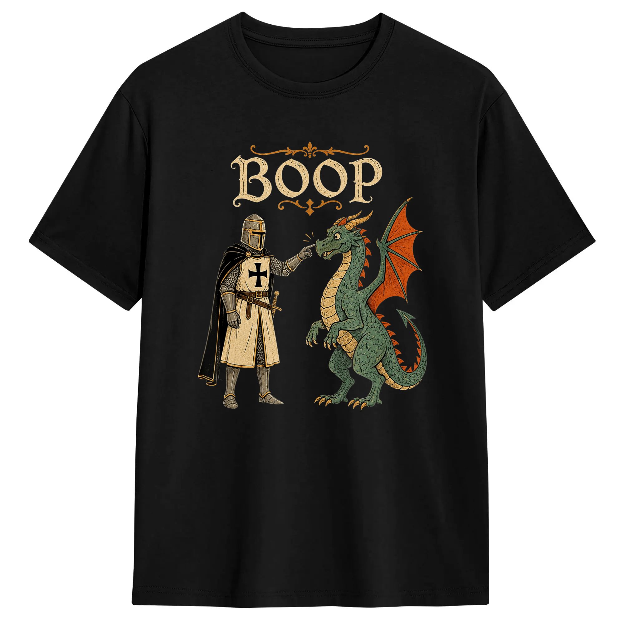 Summer Knights Clothing - T-shirt streetwear d'été Boop Dragon, T-shirts