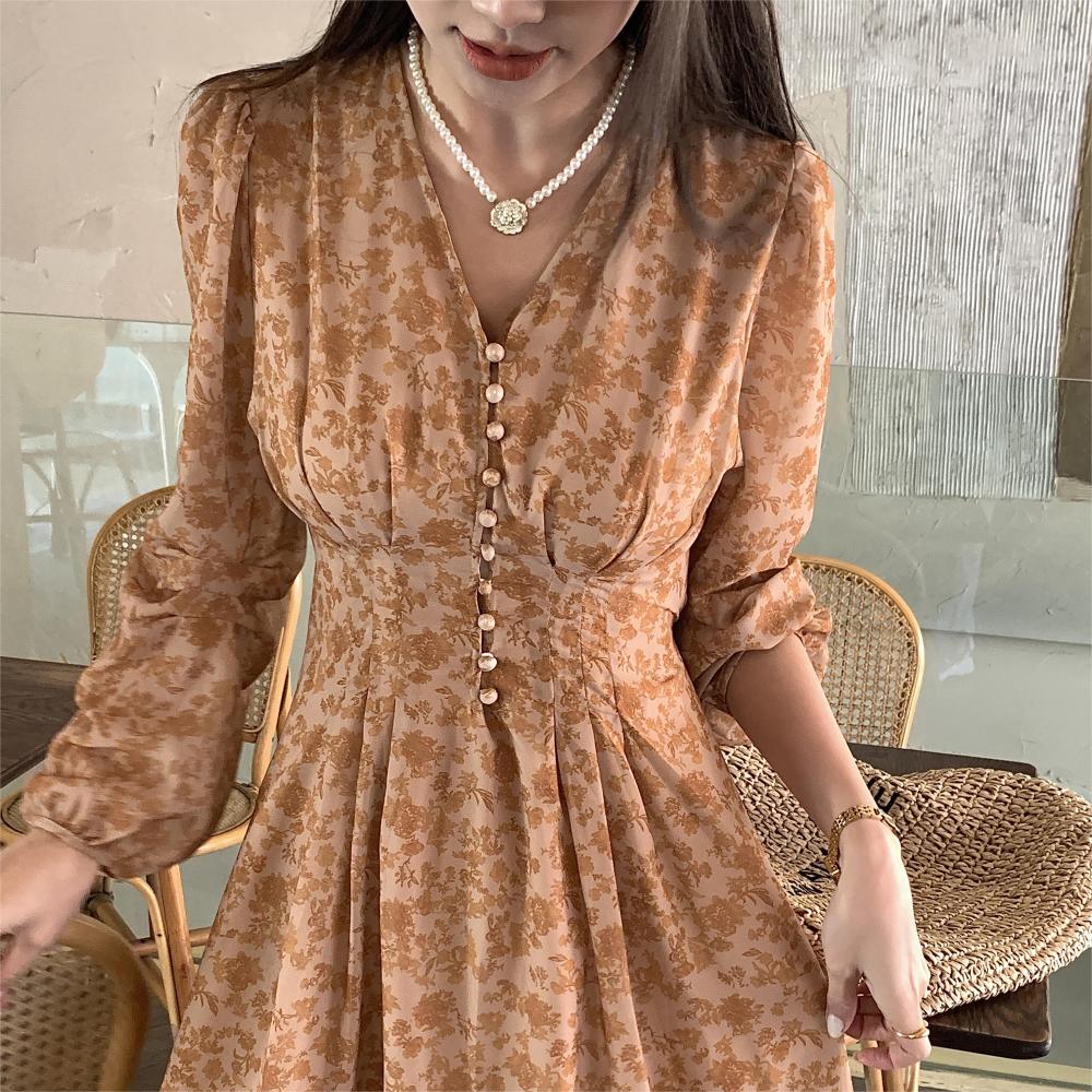 Sundress Midi Floral - Robe longue en mousseline de soie