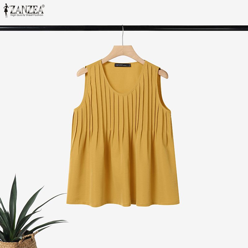 Summer Clothing Plus - ZANZEA Débardeur Femme Grande Taille 5XL