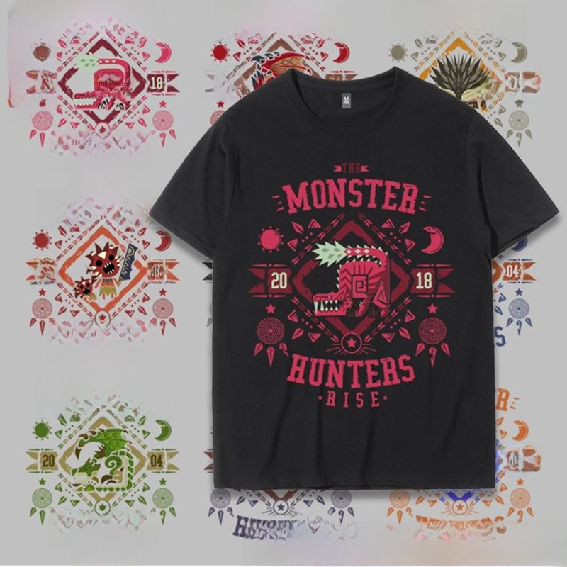 Summer Games Clothing Brand - T-shirt Colaboratif Monster Rising à Manches