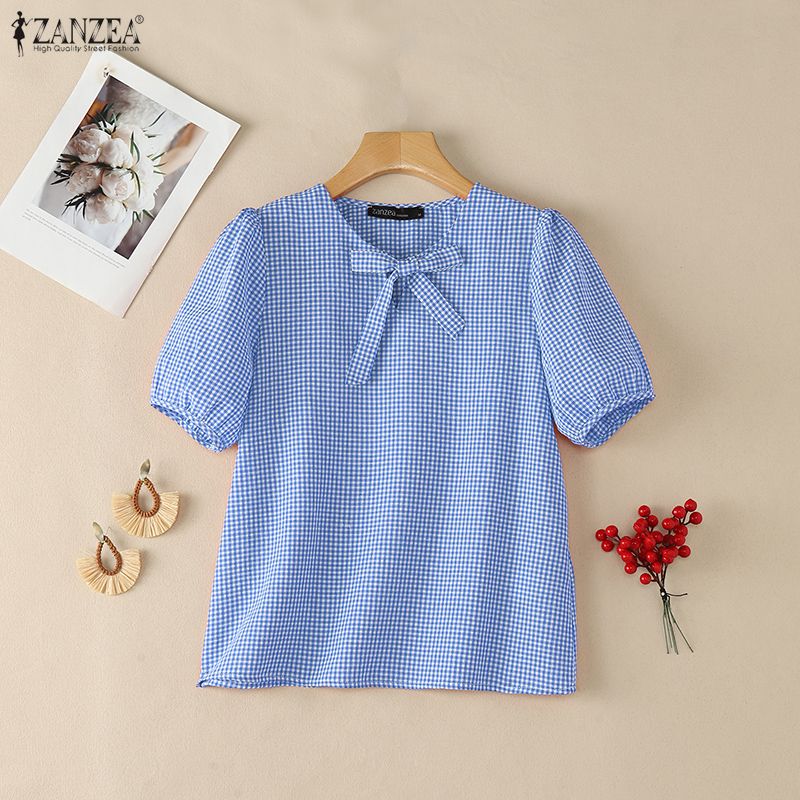 Summer De Clothing - ZANZEA – chemisiers vintage à carreaux
