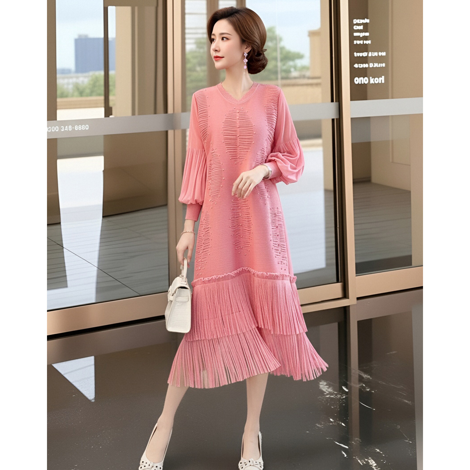 Summer Clothing Resort - Jupe plissée haut de gamme style