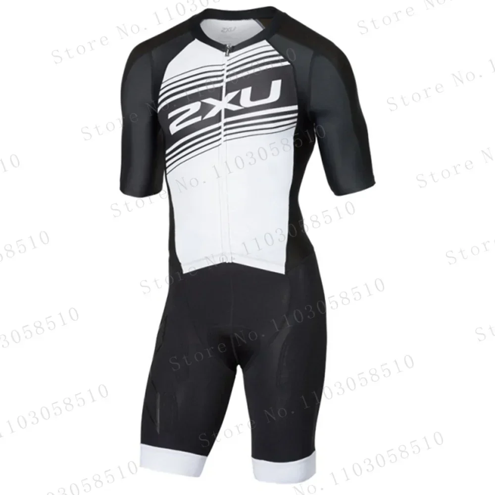 Summer De Clothing - ZXuful noir blanc Triathlon costume hommes