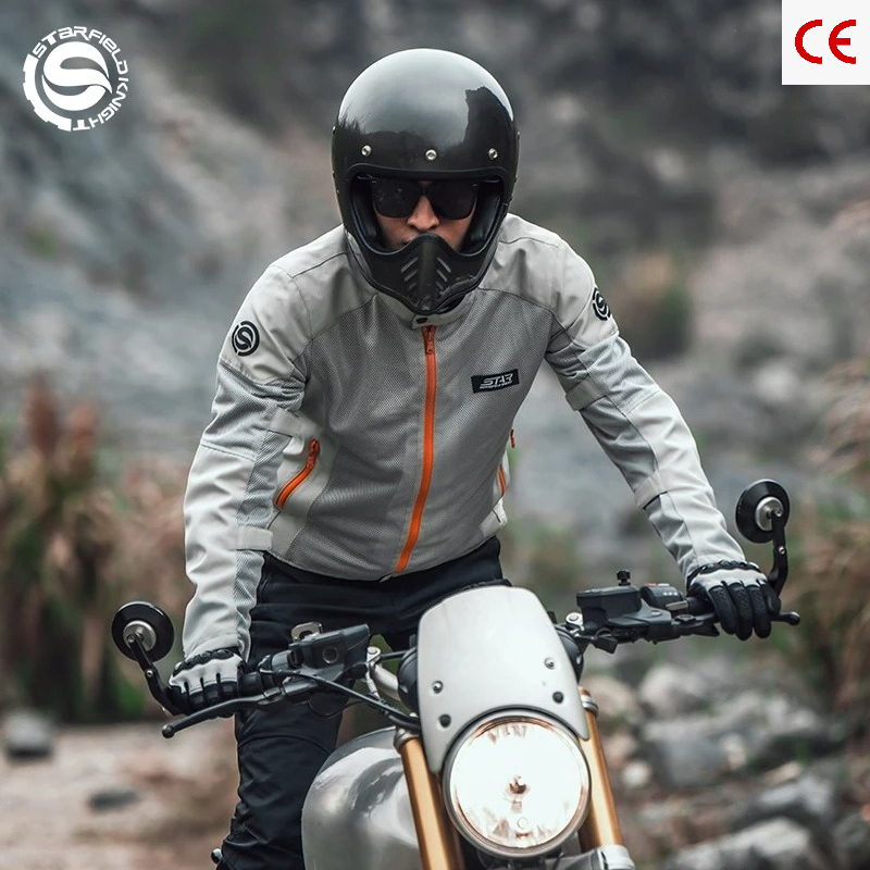 Summer Knights Clothing - Blouson de moto respirant en maille
