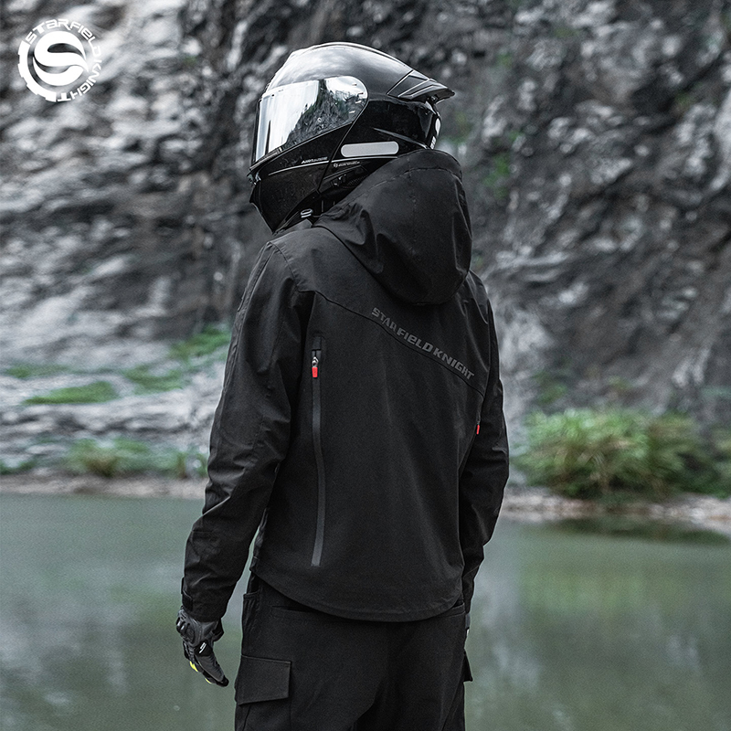 Blouson Moto Noir SFK en Tissu - Summer Knights Clothing avis et prix