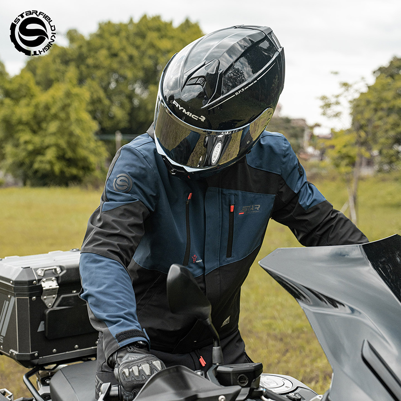 Blouson Moto Noir SFK en Tissu - Summer Knights Clothing avis et prix