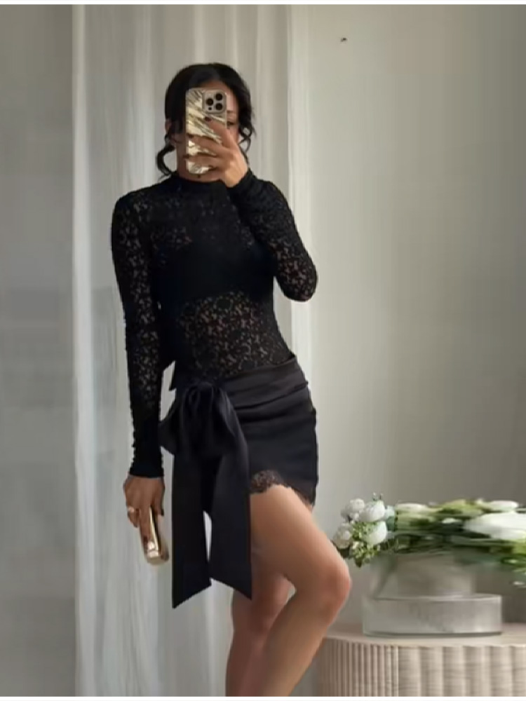 Ensemble en dentelle noire, Mi - Summer Clothing Vacation avis et prix