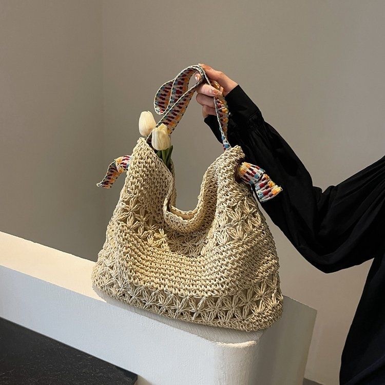 Sac de plage en paille tressé  - Beach Bag Straw avis et prix