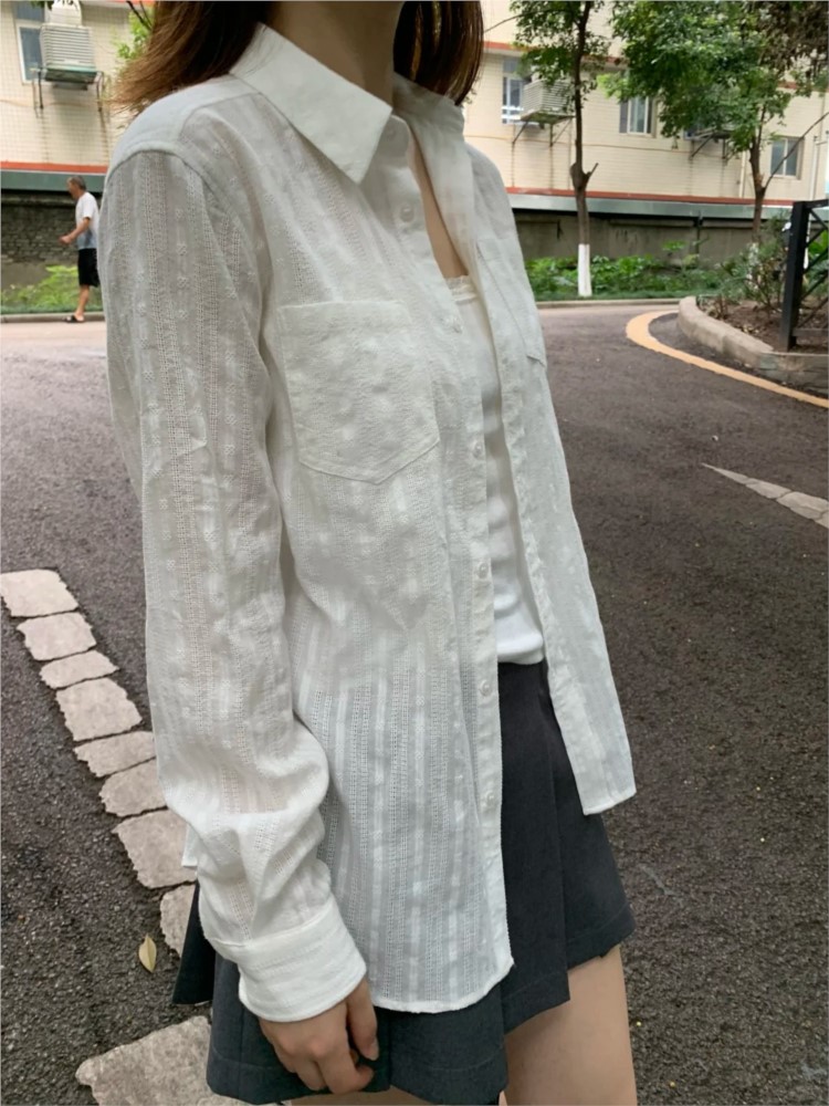 Chemisier blanc en lin et coto - Crop Blouse Linen avis et prix