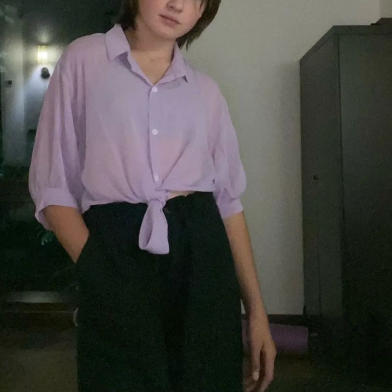 Chemisier en mousseline de soi - Tie Front Shirt avis et prix