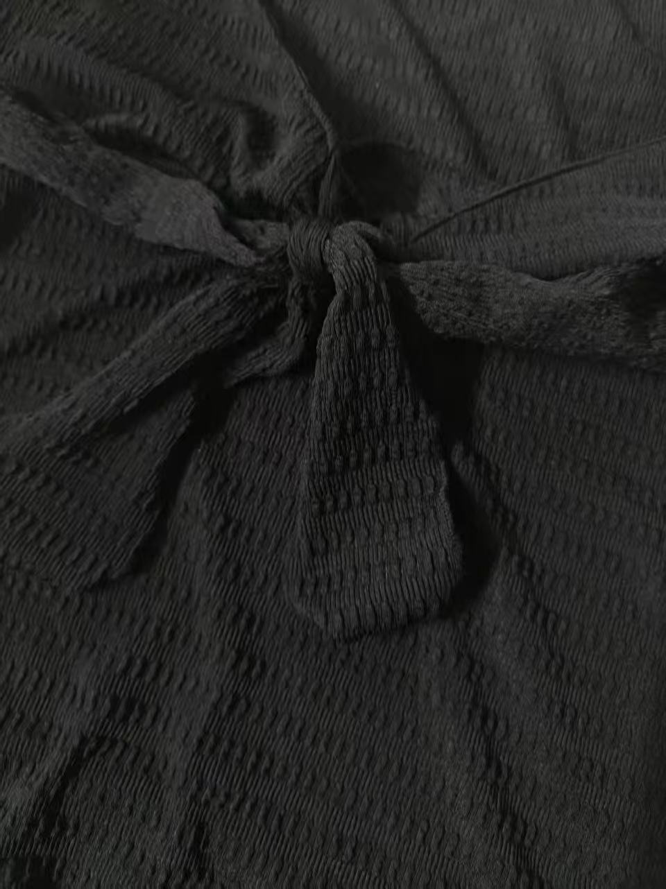 Blouse Courte Femme à Col V Cœ - Tie Front Shirt avis et prix
