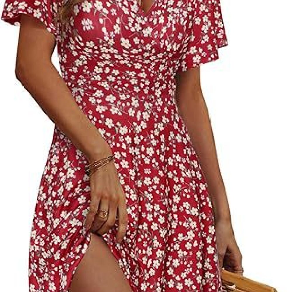 Robe décontractée à imprimé fl - Sundress Midi Floral avis et prix