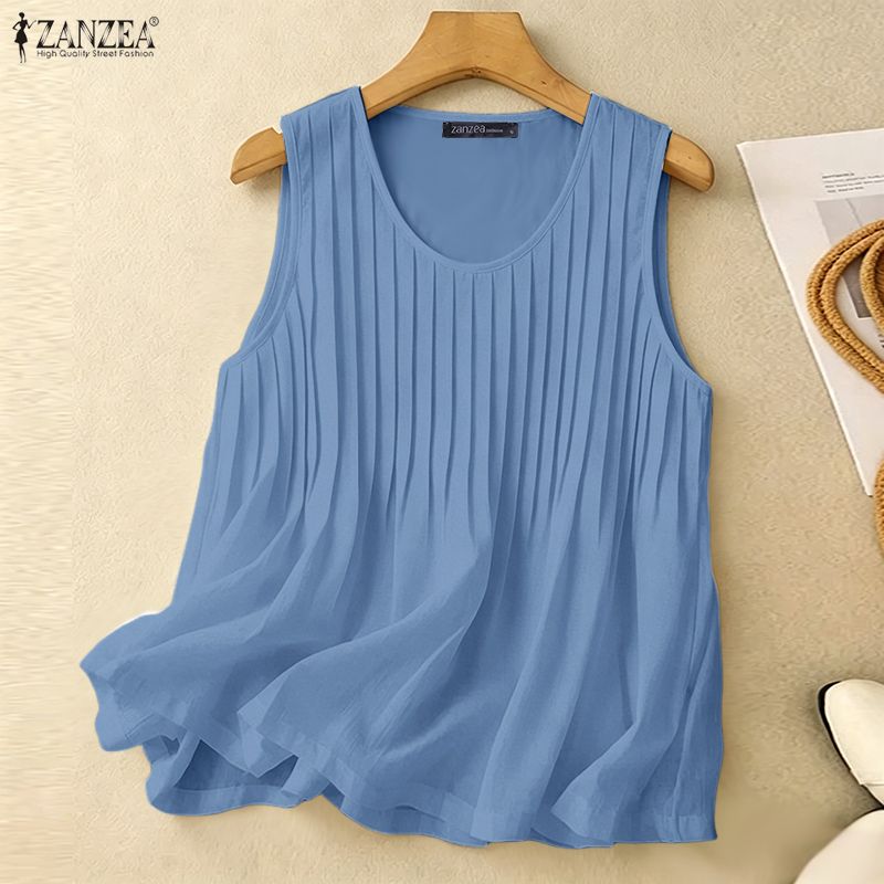 ZANZEA Débardeur d'été plissé  - Summer Clothing Plus avis et prix