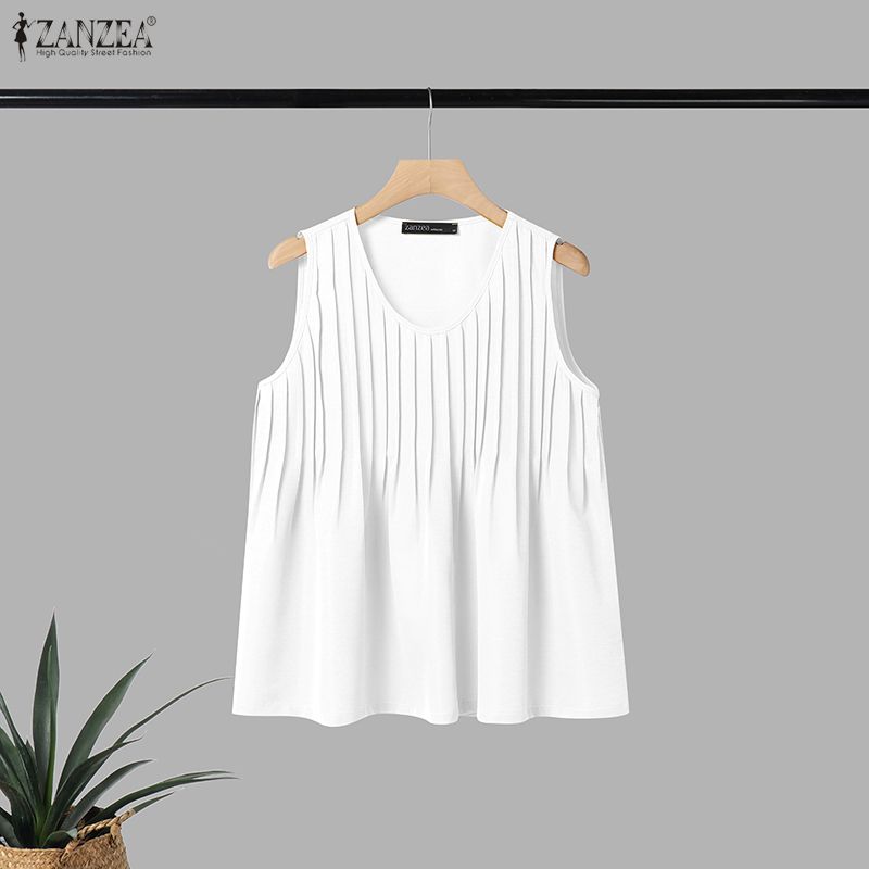 ZANZEA Débardeur d'été plissé  - Summer Clothing Plus avis et prix