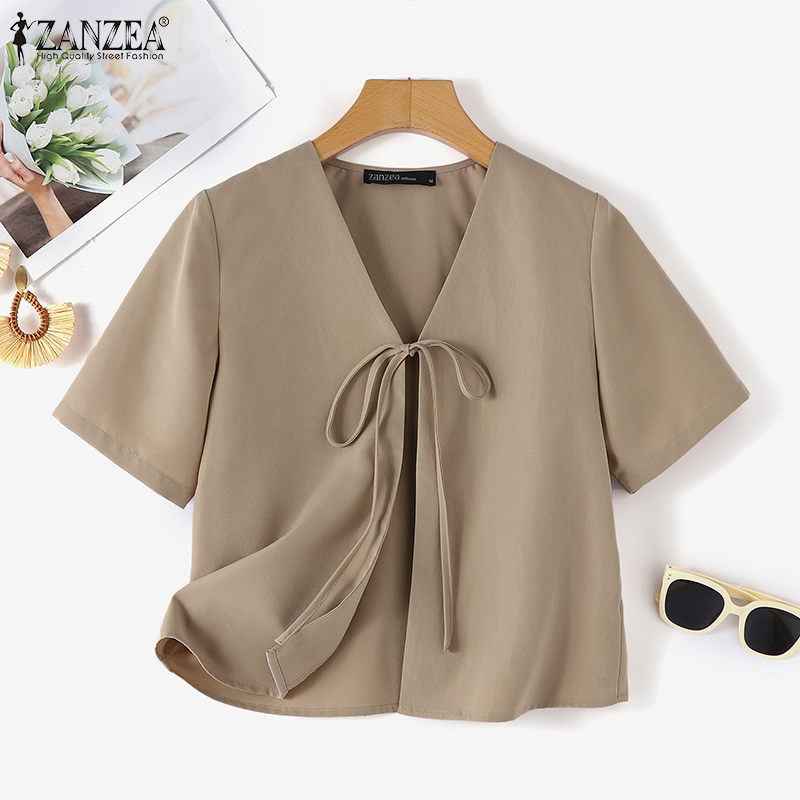 ZANZEA – Cardigans à nouer sur - Tie Front Shirt avis et prix