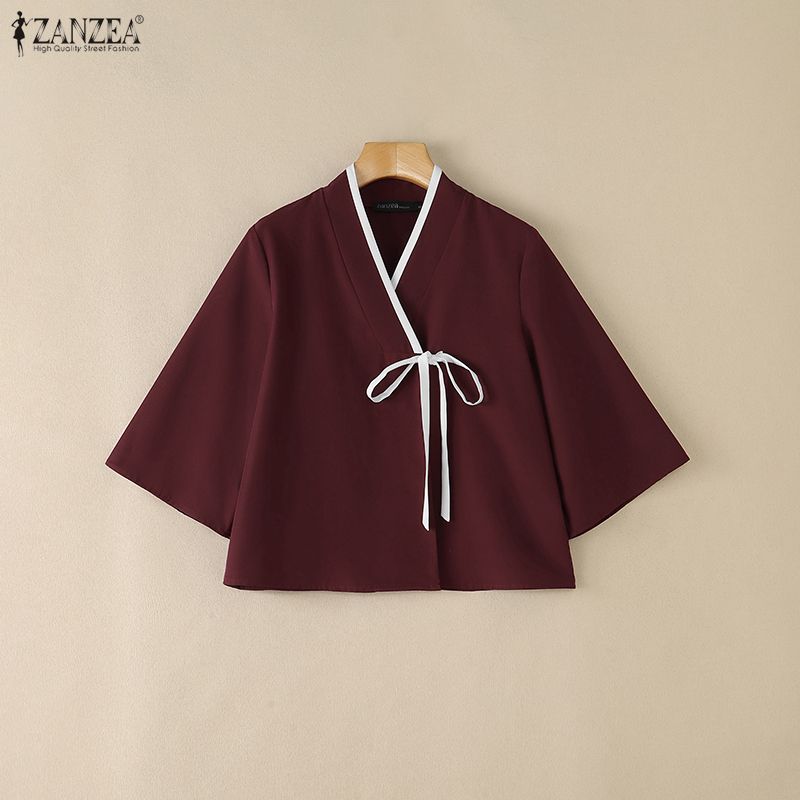 ZANZEA – chemisier style chino - Tie Front Shirt avis et prix