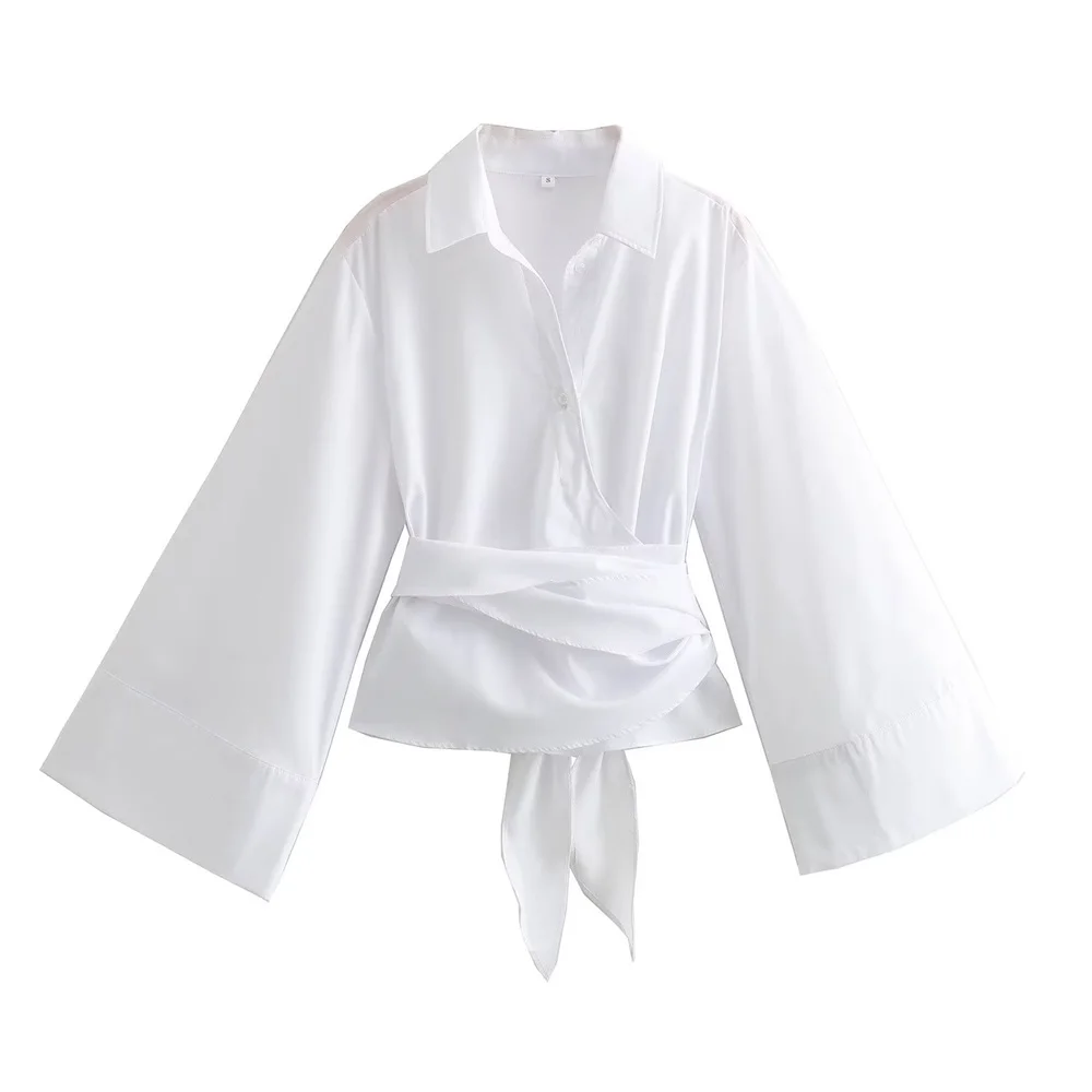 Chemise en popeline à double b - Tie Front Shirt avis et prix