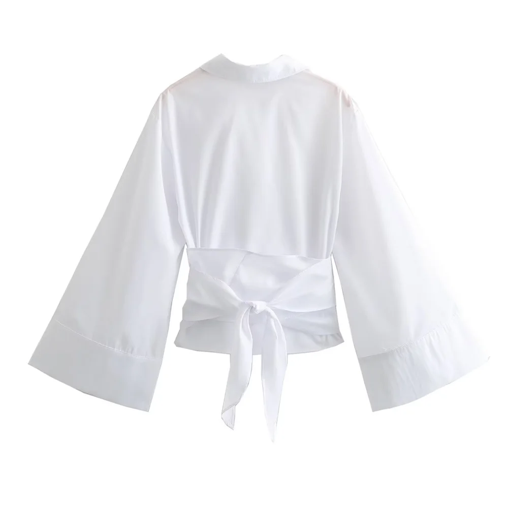 Chemise en popeline à double b - Tie Front Shirt avis et prix