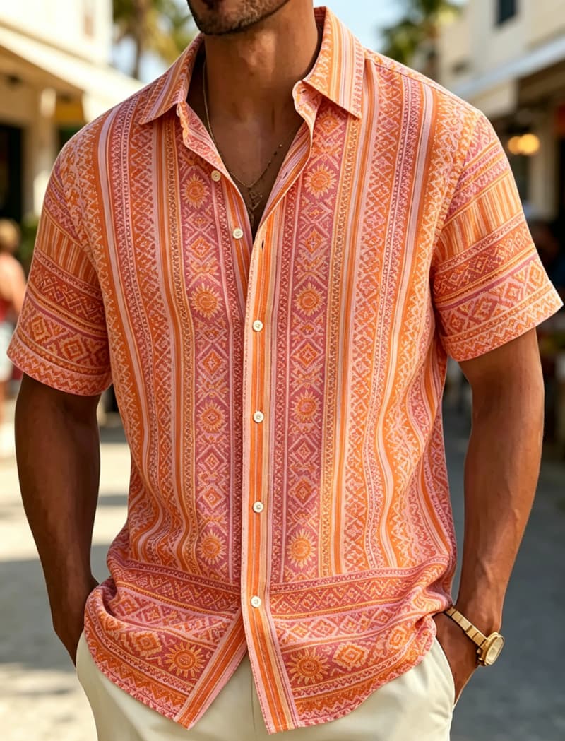 Chemise à manches courtes pour - Summer Clothing Resort avis et prix