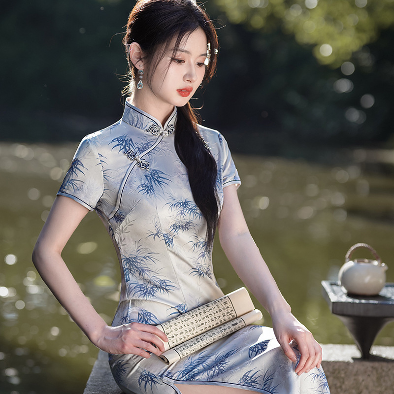 Yourqipao 2025 été Cheongsam j - Summer Evenings Clothing avis et prix