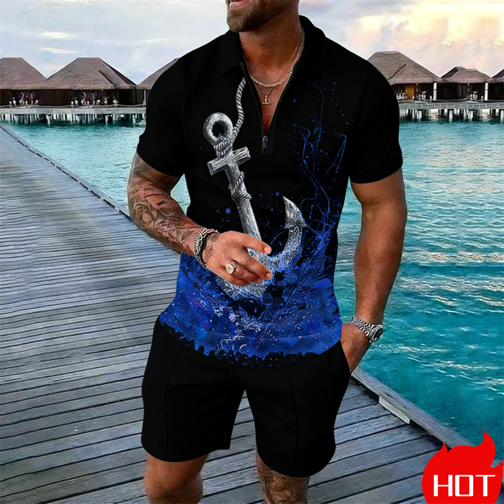 Ensemble polo homme été, impri - Summer Clothing Vacation avis et prix